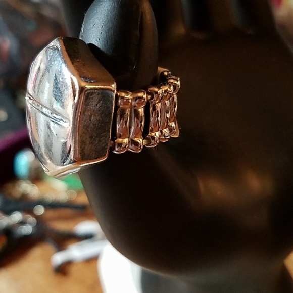 Bolt Silver Elastic Ring Adjustable - Picture 2 of 2